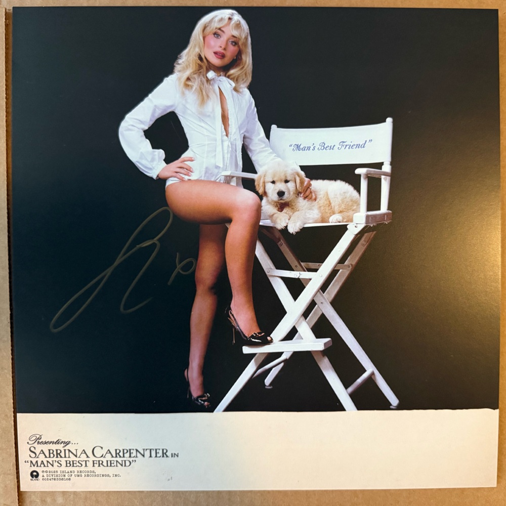 Sabrina Carpenter’s Man’s Best Friend Signed Vinyl
